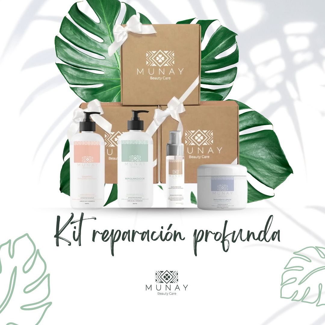Transforma tu cabello con el Kit de Shampoo Reparación Profunda Munay