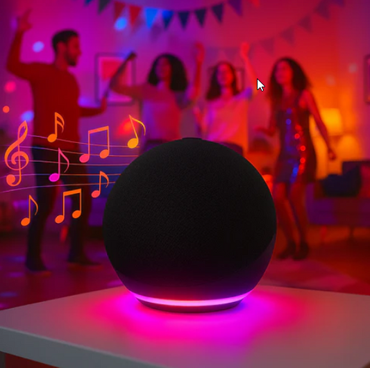 Parlante Portatil Alaxe Super Bass sonido 360° - Compacto, Bluetooth, FM, luces LED